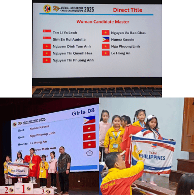 WCM Kassie Nuñez wins gold at the 23rd ASEAN+ Age Group Chess Championship 2025