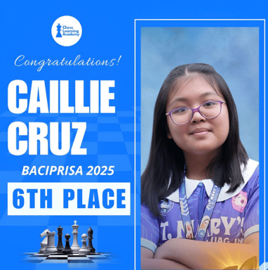 Caillie Cruz Achieves 6th Place at BACPRISA MEET 2025
