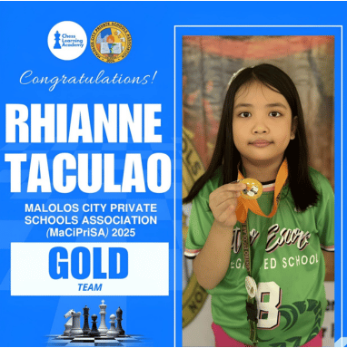 Congratulations Rhianne Taculao!
