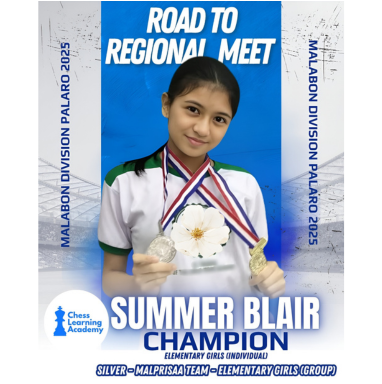 Celebrating Summer Blair: Champion of Malabon Division Palaro 2025