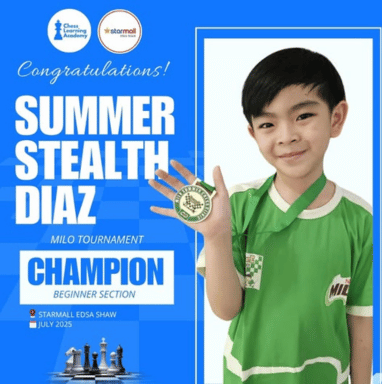 Summer Stealth Diaz — MILO Tournament Beginner Champion (July 2025)